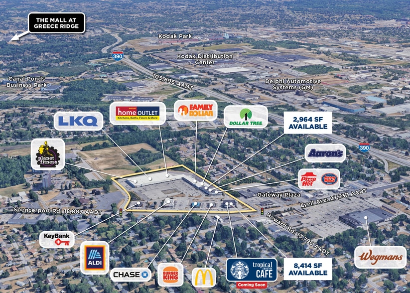 20-42 Spencerport Rd, Rochester, NY à louer - Aérien - Image 2 de 7