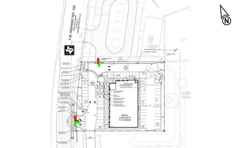 9021 Yosemite Trl, Aubrey, TX à louer - Plan de site - Image 3 de 3