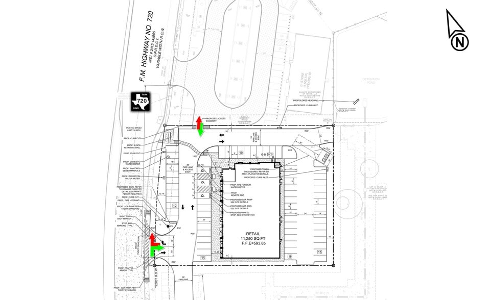 9021 Yosemite Trl, Aubrey, TX for lease - Site Plan - Image 3 of 3