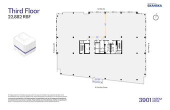 3901 N Fairfax Dr, Arlington, VA à louer Plan d  tage- Image 1 de 4