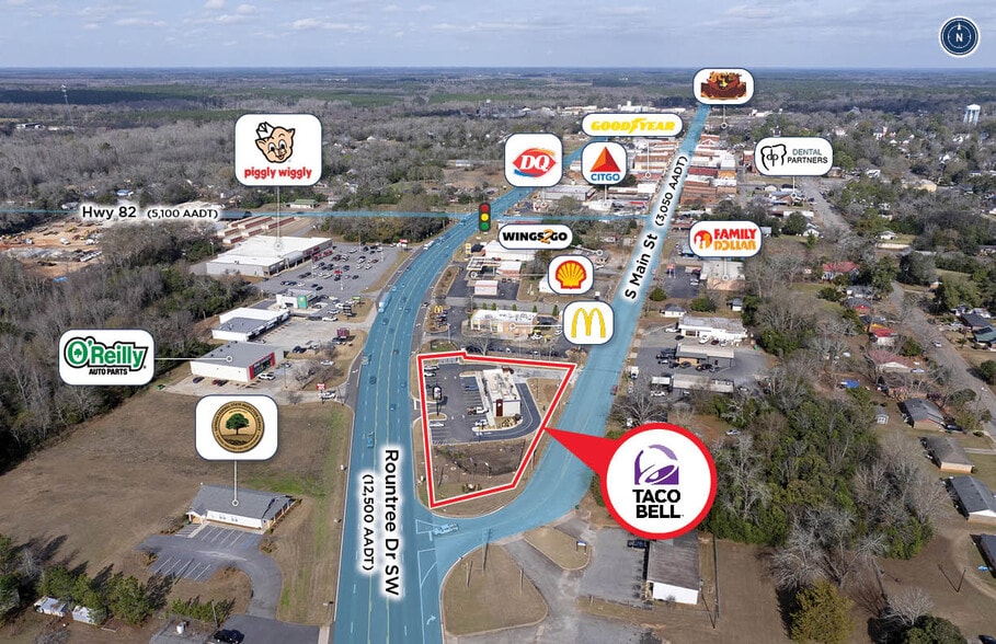 480 Roundtree Dr SW, Dawson, GA for sale - Aerial - Image 2 of 5