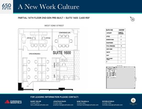 650 Fifth Ave, New York, NY for lease Floor Plan- Image 1 of 1