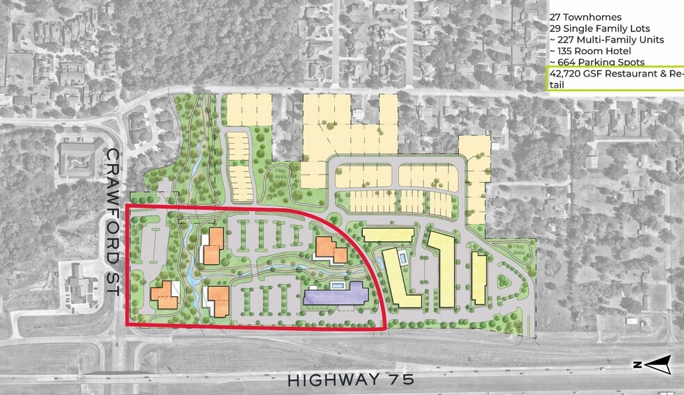 3400 W Crawford St, Denison, TX for lease - Site Plan - Image 2 of 2