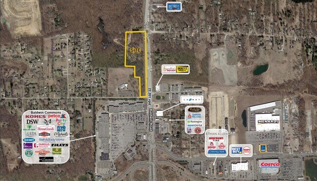 Plus de détails pour 4790 Baldwin Rd, Orion Township, MI - Commerce de détail à vendre