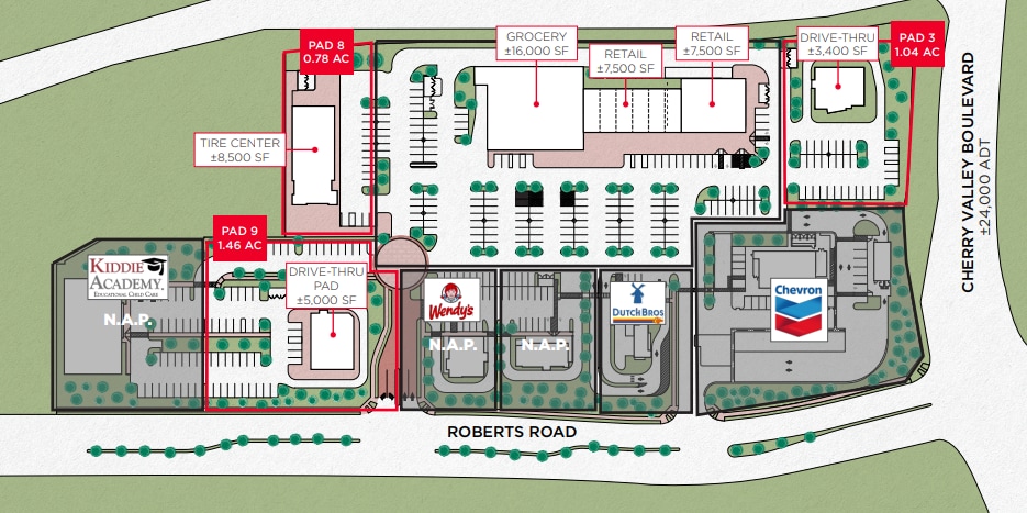 1072 Roberts Rd, Calimesa, CA à louer Plan de site- Image 1 de 1
