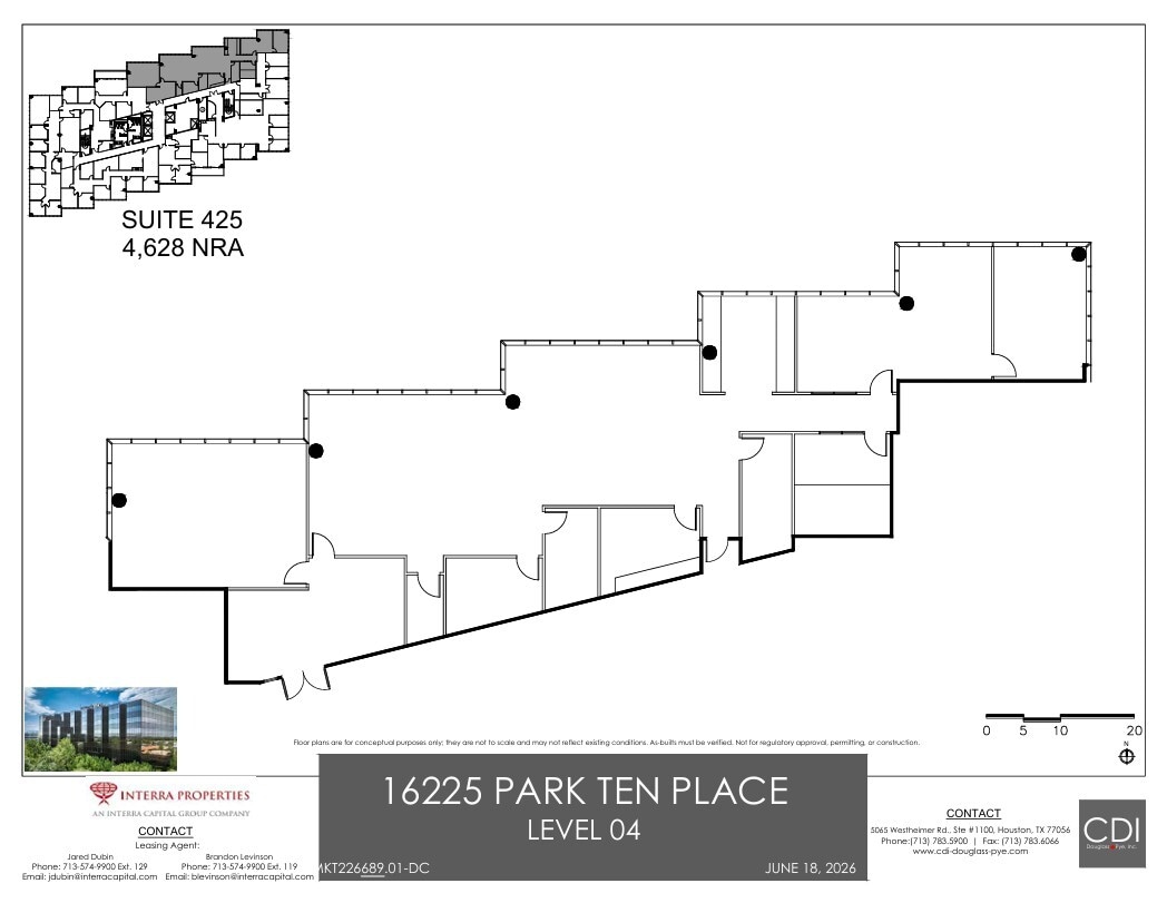 16225 Park Ten Pl, Houston, TX for lease Floor Plan- Image 1 of 2