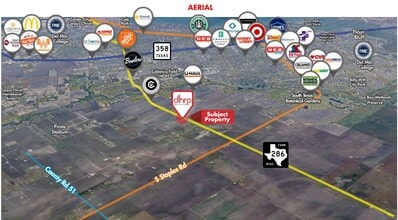 Hwy 286 & County Rd 22, Corpus Christi, TX - AERIAL  map view - Image1