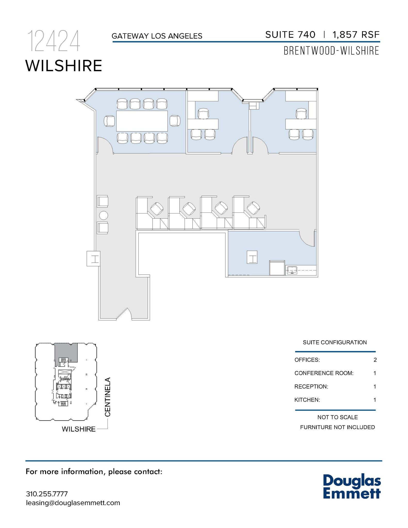 12424 Wilshire Blvd, Los Angeles, CA for lease Floor Plan- Image 1 of 1