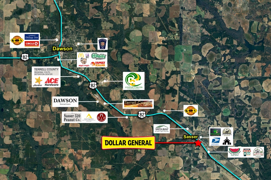 127 US-82 Hwy, Dawson, GA à vendre - Aérien - Image 3 de 4