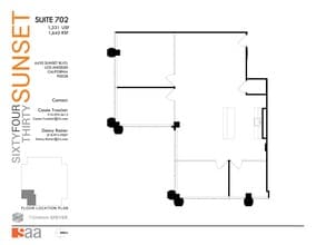 6430 W Sunset Blvd, Los Angeles, CA for lease Floor Plan- Image 1 of 1