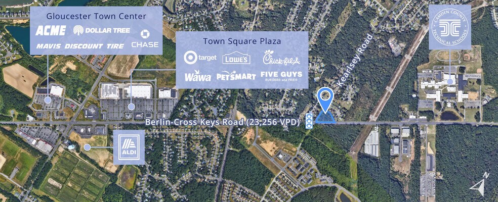 403 Berlin-Cross Keys Rd, Sicklerville, NJ à vendre - Photo du bâtiment - Image 2 de 2