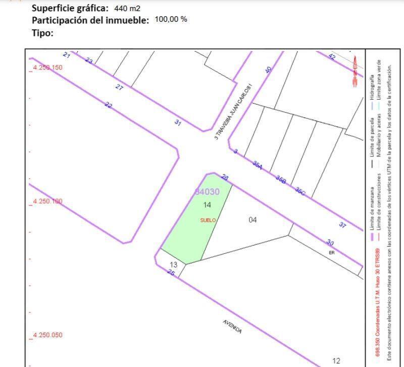 Land in Monforte del Cid, Alicante for sale Site Plan- Image 1 of 5