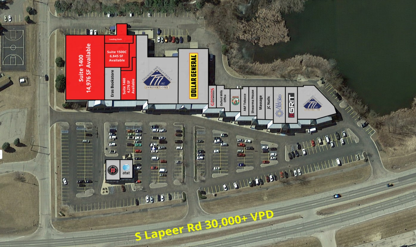1350-1500 S Lapeer Rd, Oxford, MI for lease Site Plan- Image 1 of 1