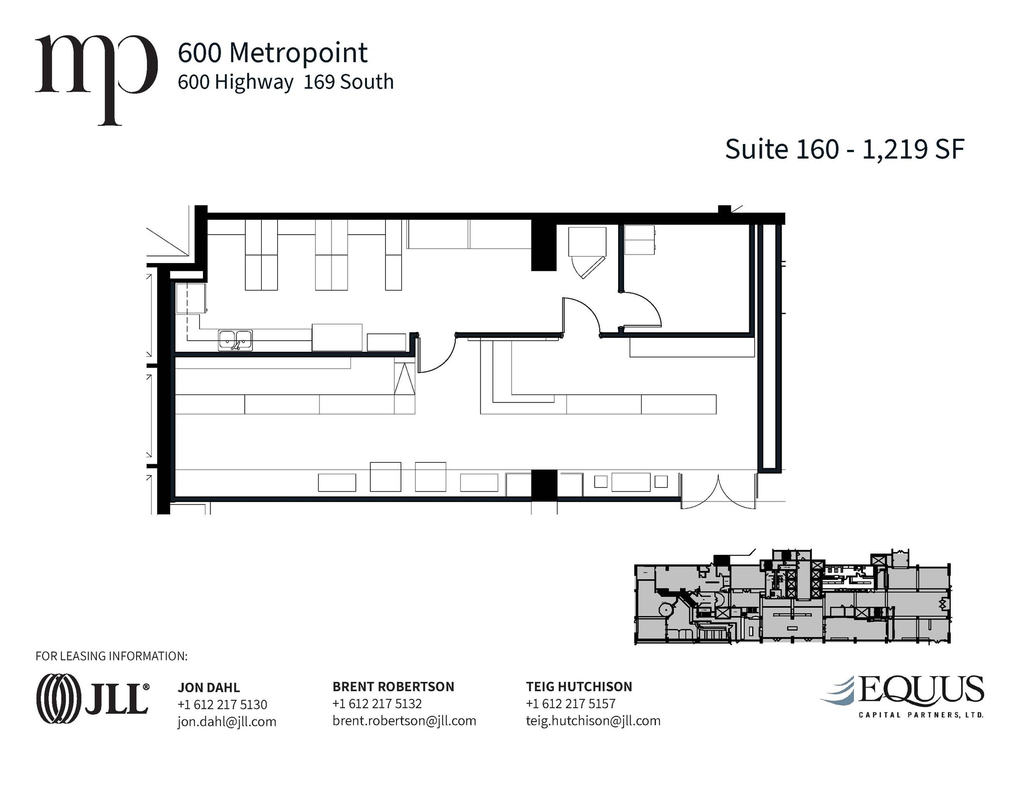 600 Highway 169 S, Saint Louis Park, MN à louer Plan d’étage- Image 1 de 1