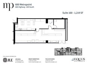 600 Highway 169 S, Saint Louis Park, MN à louer Plan d’étage- Image 1 de 1
