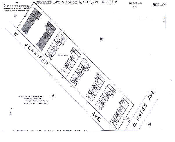 4762 W Jennifer Ave, Fresno, CA for lease - Plat Map - Image 3 of 7