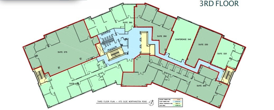 470 Olde Worthington Rd, Westerville, OH à louer Plan d’étage- Image 1 de 1