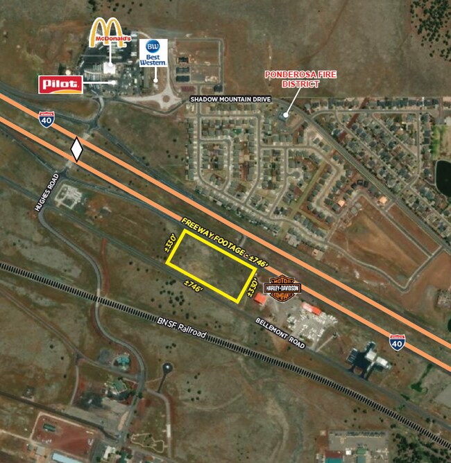 Plus de détails pour 12100 Route 66, Bellemont, AZ - Terrain à vendre