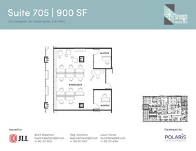 625 Marquette Ave, Minneapolis, MN à louer Plan d’étage- Image 1 de 1