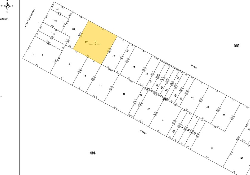 70 W 36th St, New York, NY for sale - Plat Map - Image 3 of 7