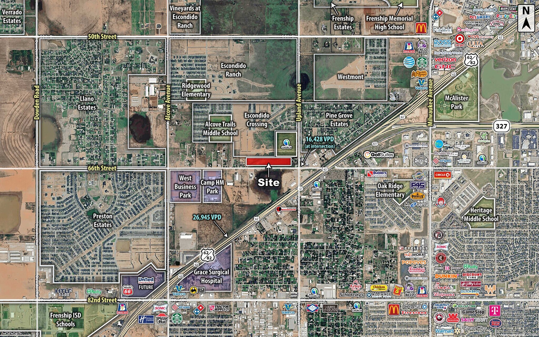 7320 66th Street, Lubbock, TX for sale Aerial- Image 1 of 3