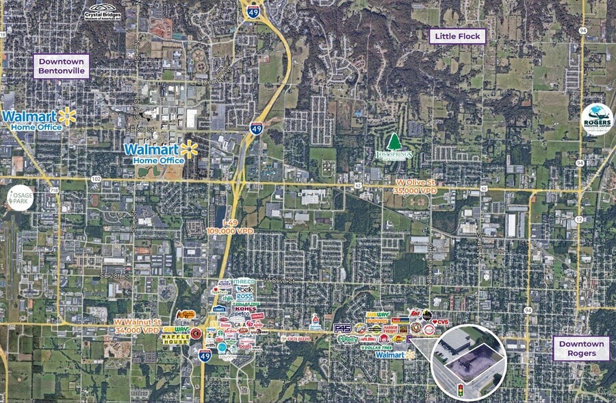 W Walnut St, Rogers, AR for lease - Building Photo - Image 1 of 2