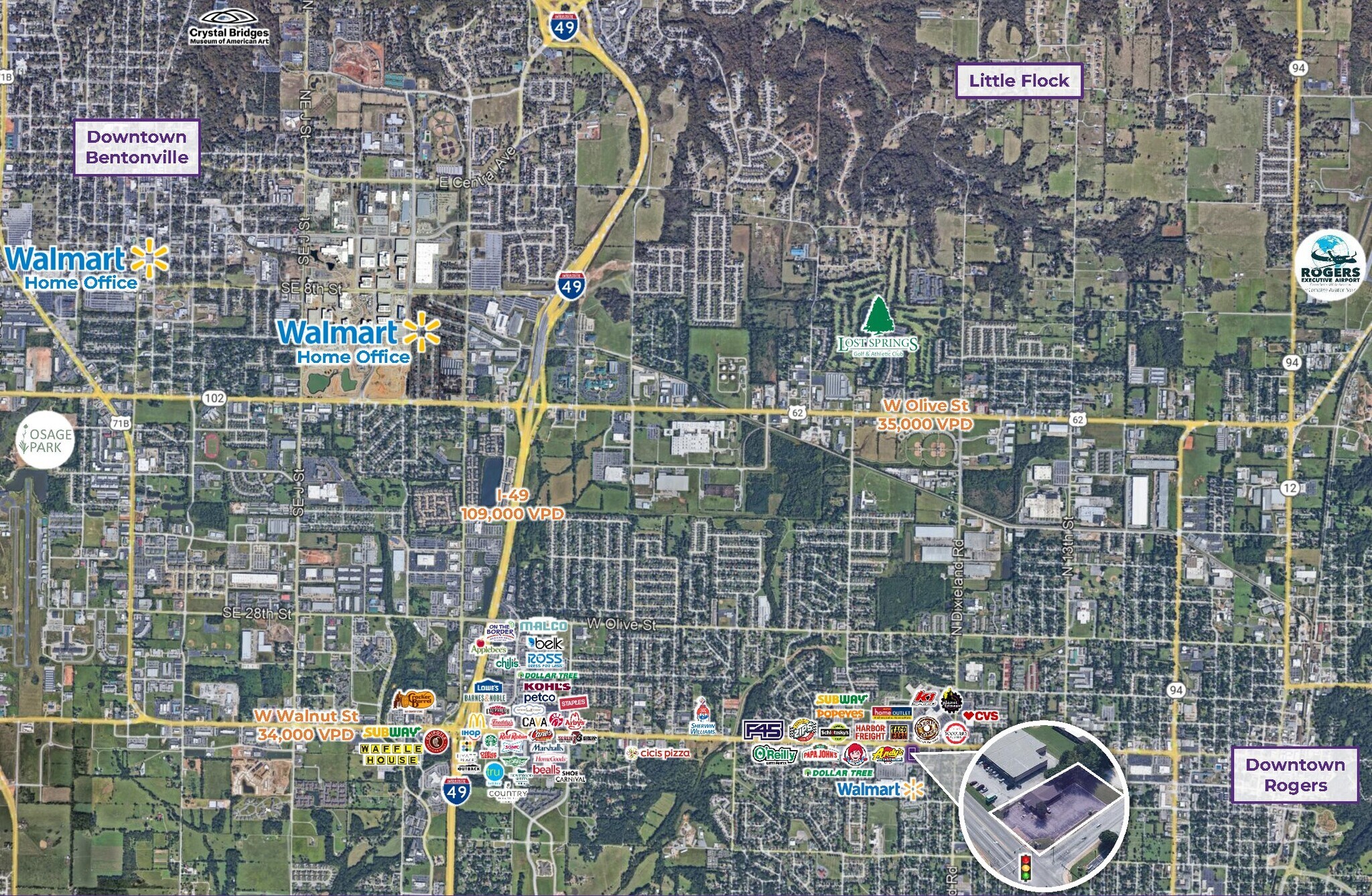 W Walnut St, Rogers, AR à louer Photo du bâtiment- Image 1 de 3