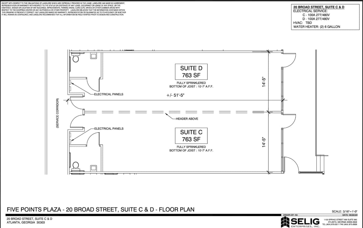 31 Peachtree St, Atlanta, GA à louer Plan d’étage- Image 1 de 1