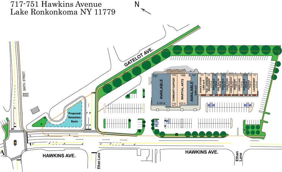 717-751 Hawkins Ave, Ronkonkoma, NY for lease - Building Photo - Image 2 of 10