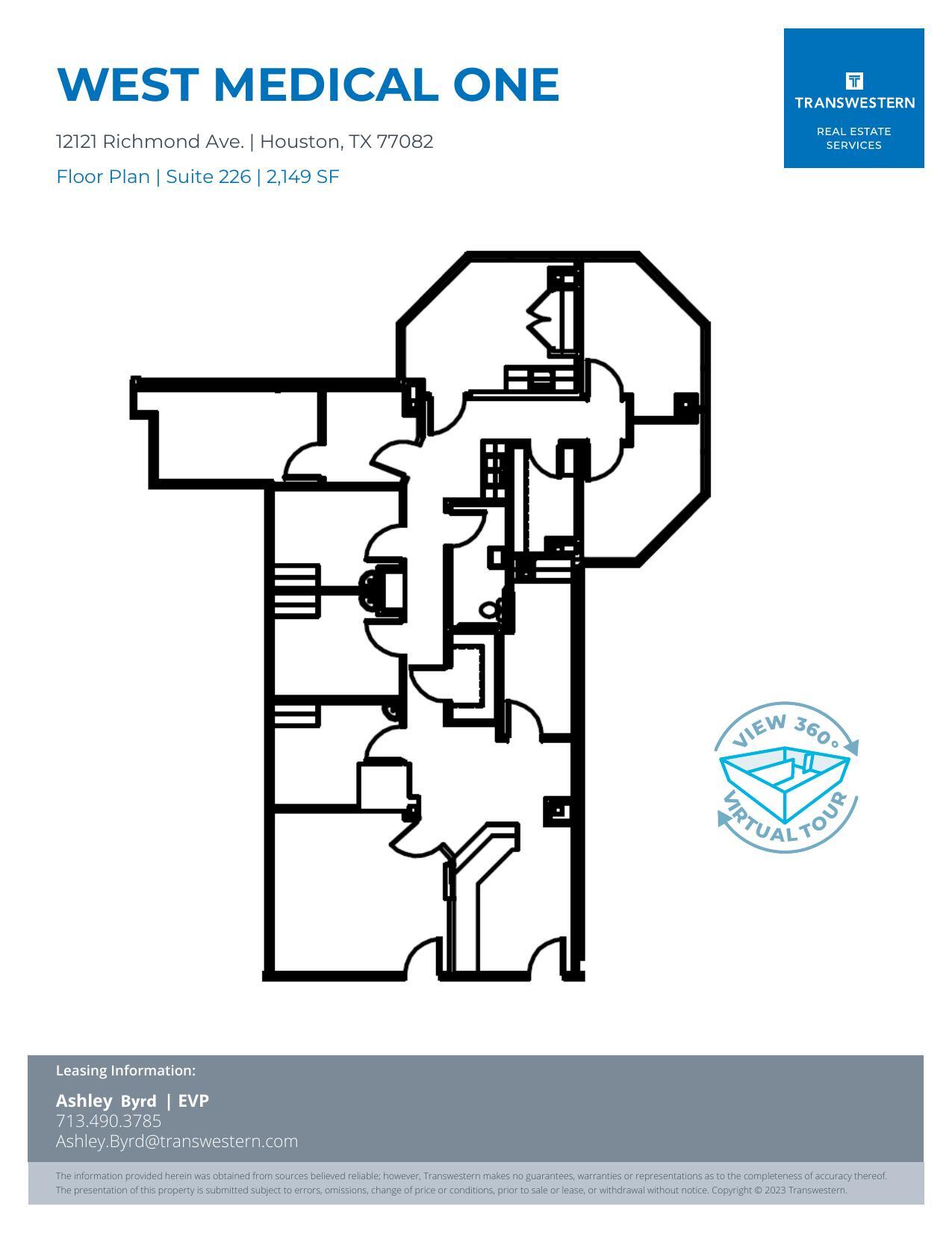 12121 Richmond Ave, Houston, TX for lease Floor Plan- Image 1 of 2