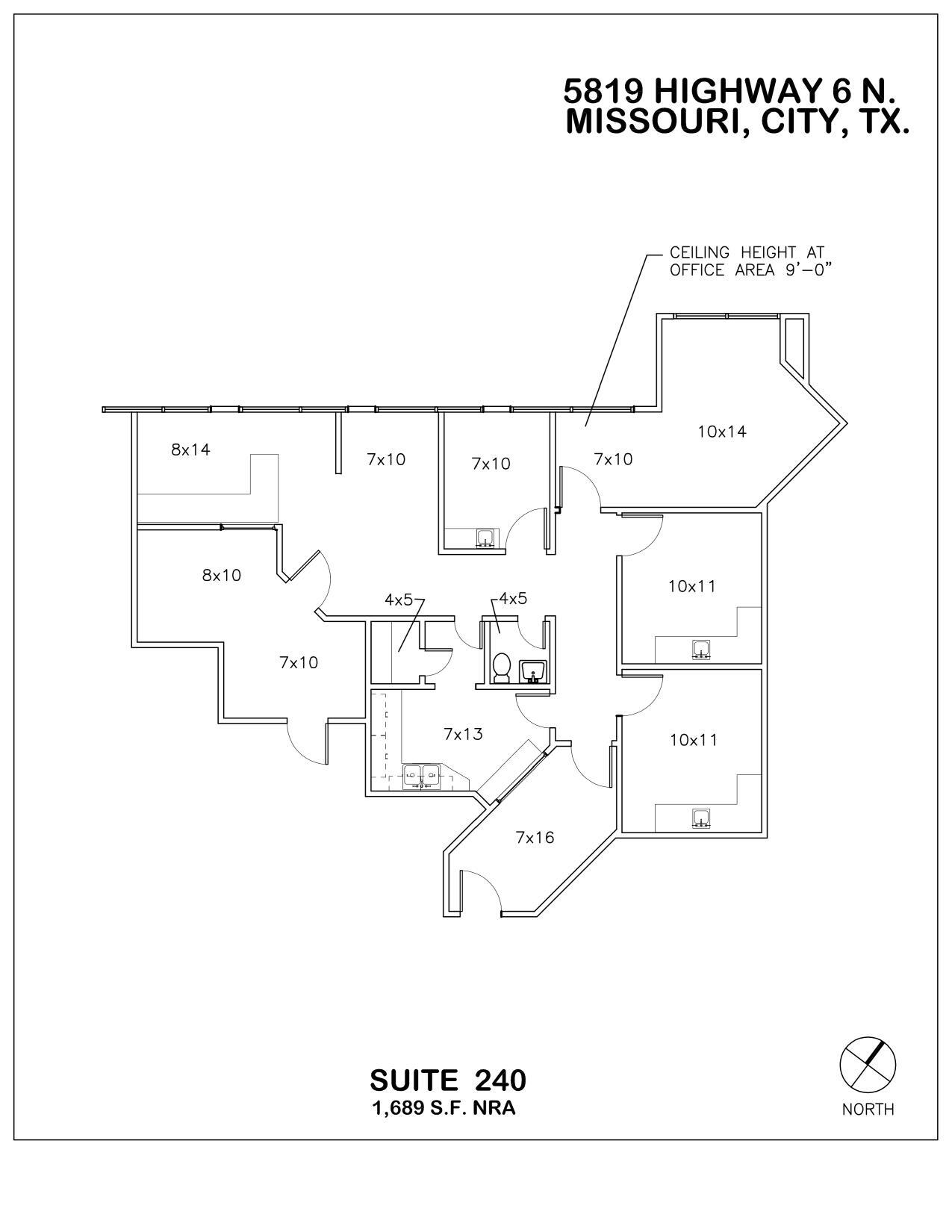 5819 Hwy 6, Missouri City, TX à louer Plan d’étage- Image 1 de 9