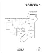 5819 Hwy 6, Missouri City, TX à louer Plan d’étage- Image 1 de 9
