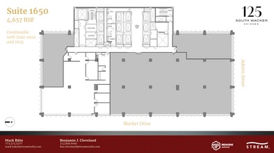 125 S Wacker Dr, Chicago, IL à louer Plan d’étage- Image 1 de 1