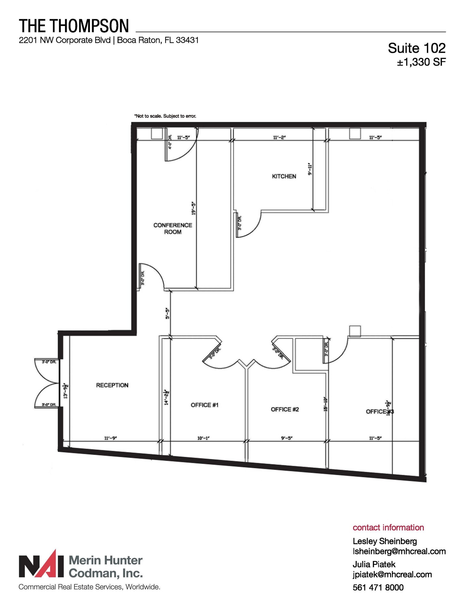 2201 NW Corporate Blvd, Boca Raton, FL for lease Floor Plan- Image 1 of 1
