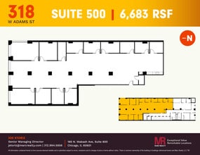 318 W Adams St, Chicago, IL à louer Plan d’étage- Image 1 de 12