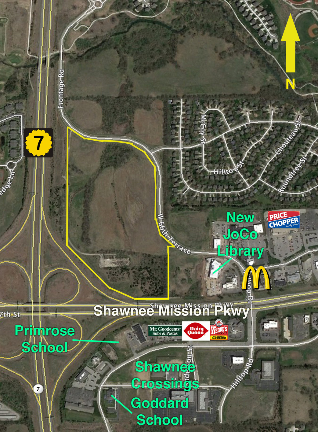 NEC of K-7 & Shawnee Mission Pkwy hwy, Shawnee, KS for sale Primary Photo- Image 1 of 2