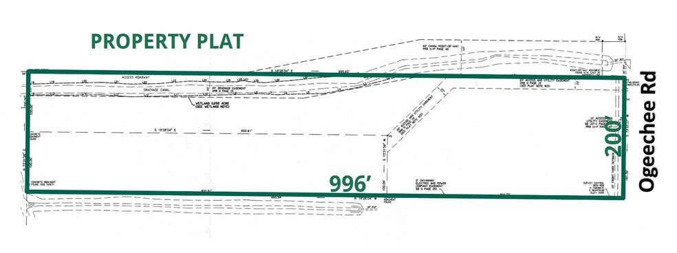4402 Ogeechee Rd, Savannah, GA à vendre - Plan cadastral - Image 2 de 6
