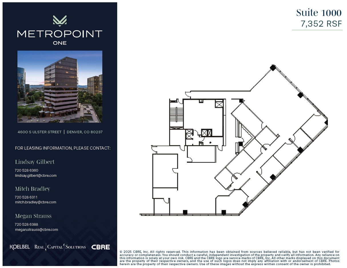 4600 S Ulster St, Denver, CO à louer Plan d’étage- Image 1 de 1