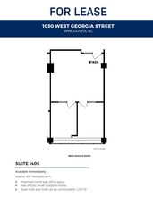 1030 W Georgia St, Vancouver, BC à louer Plan d’étage- Image 1 de 1