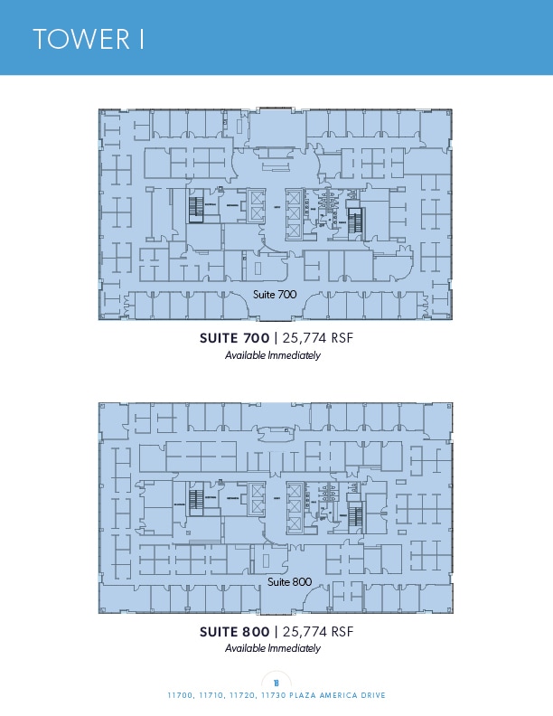 11700 Plaza America Dr, Reston, VA à louer Plan d’étage- Image 1 de 1