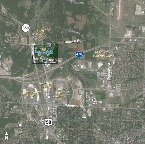 1500 Blue Parkway, Lee's Summit, MO for sale - Aerial - Image 2 of 2