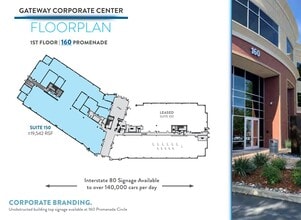 180 Promenade Cir, Sacramento, CA à louer Plan d’étage- Image 1 de 1