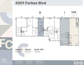 4501 Forbes Blvd, Lanham, MD for lease Floor Plan- Image 1 of 2
