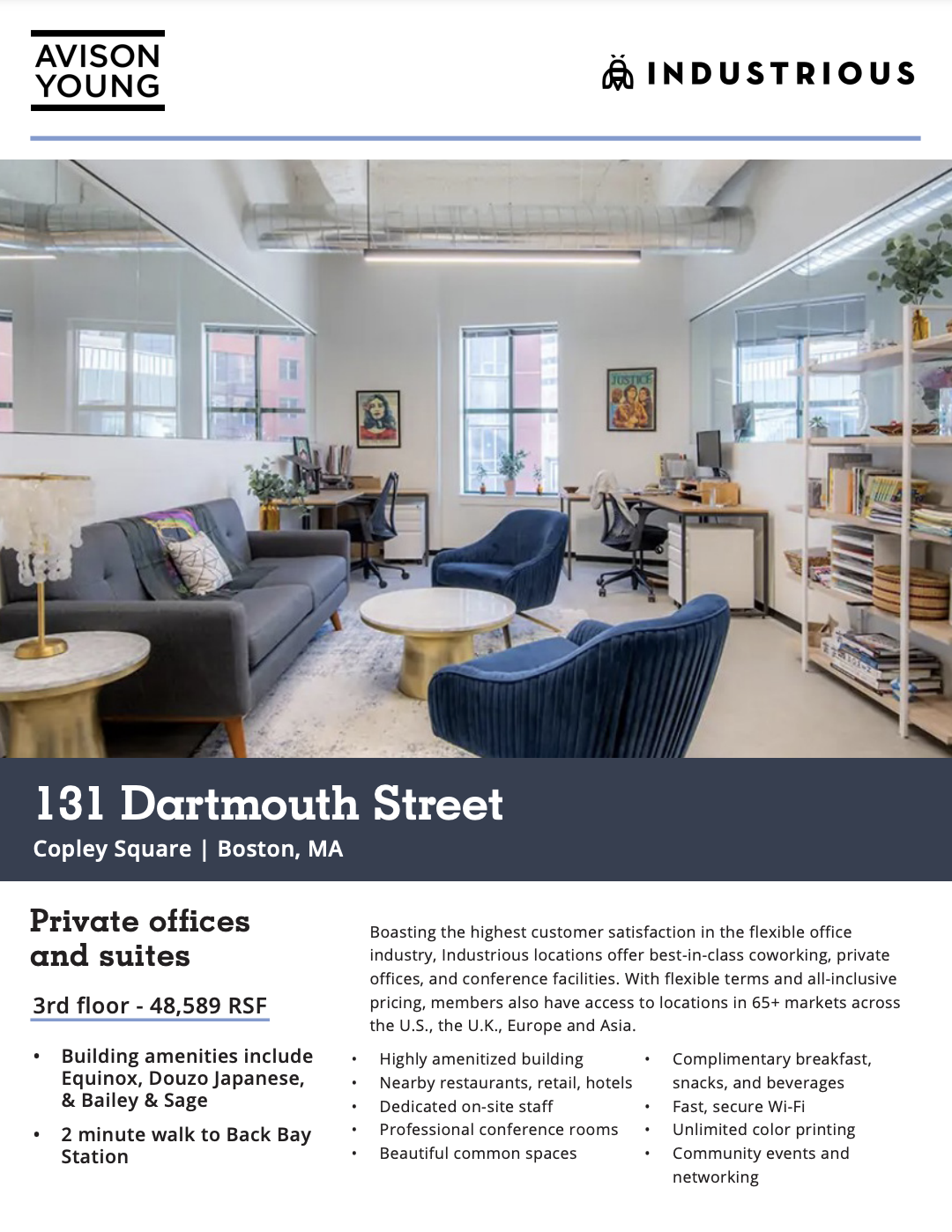 131 Dartmouth St, Boston, MA for lease Interior Photo- Image 1 of 12