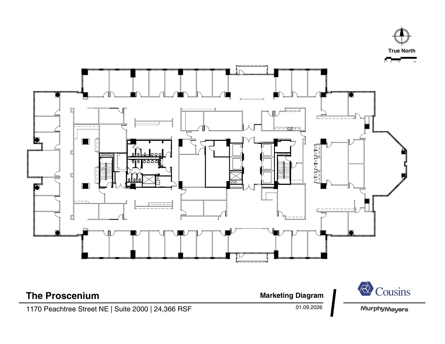 1170 Peachtree St, Atlanta, GA for lease Floor Plan- Image 1 of 1