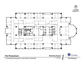 1170 Peachtree St, Atlanta, GA for lease Floor Plan- Image 2 of 2