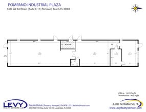1450 SW 3rd St, Pompano Beach, FL for lease Floor Plan- Image 2 of 3