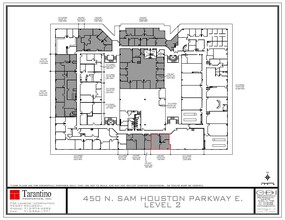 450 N Sam Houston Pky E, Houston, TX à louer Plan d’étage- Image 1 de 1