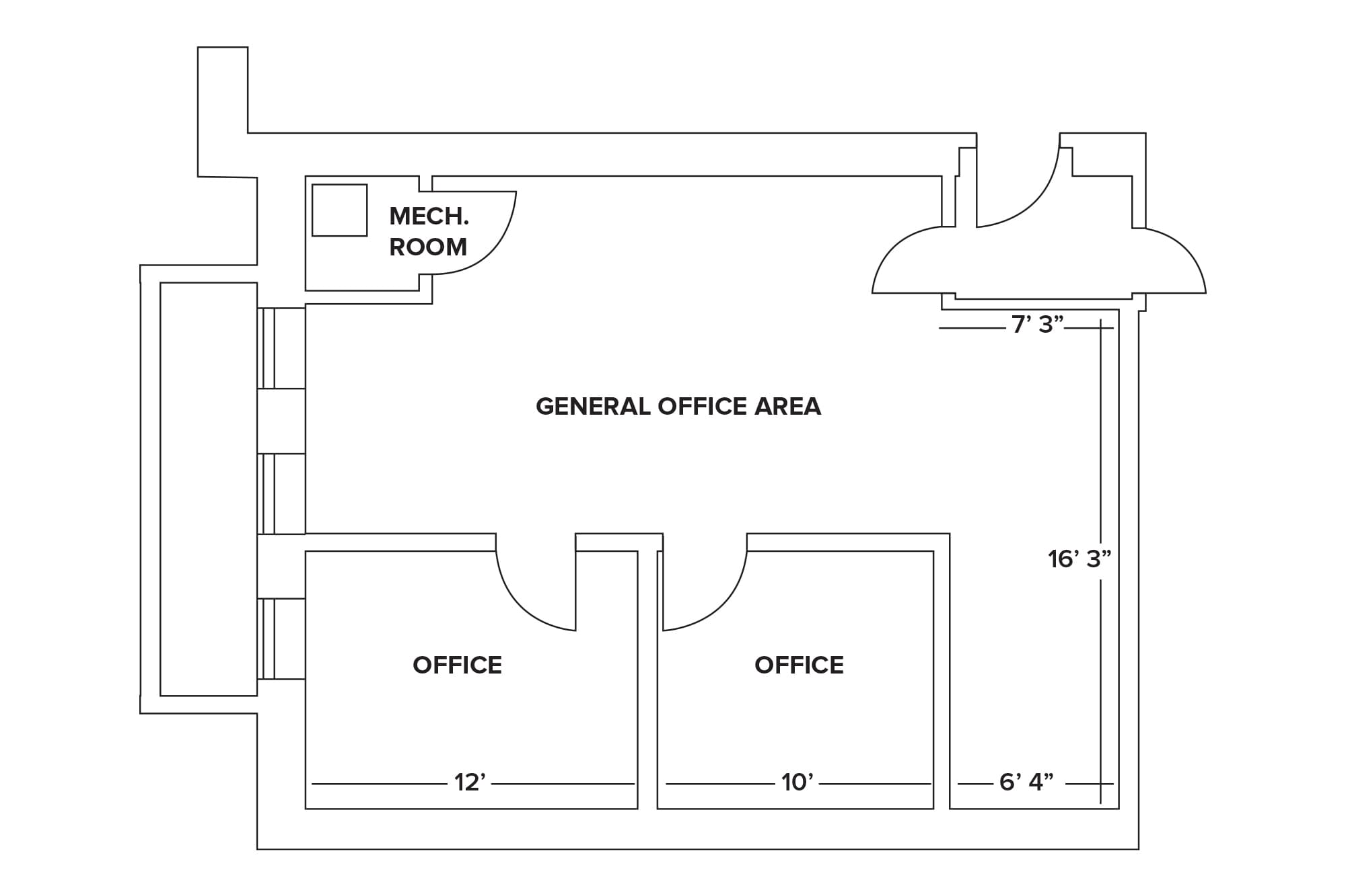 245 Main St, Chester, NJ à louer Plan d’étage- Image 1 de 2