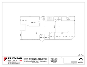 1960 Technology Dr, Troy, MI for lease Floor Plan- Image 1 of 1